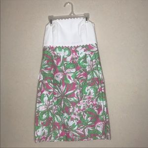 Lilly Pulitzer Strapless Franco Dress Size 8